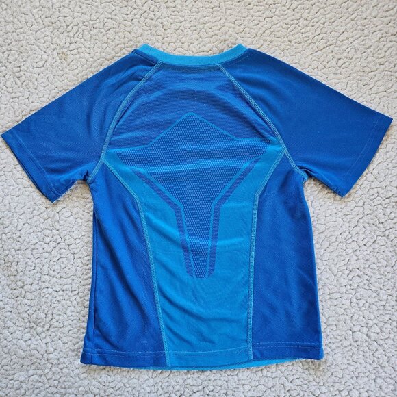 Champion Kids S (6-7) Blue Short Sleeve Performance Athletic Shirt Polyester - Picture 3 of 7